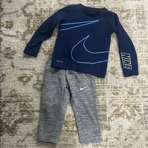 Nike Kids' Navy and Heather Gray Set
